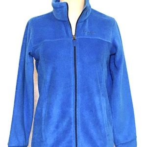 ❤️Columbia M 10/12 Royal blue fleece girls jacket  Front zip and pockets EUC